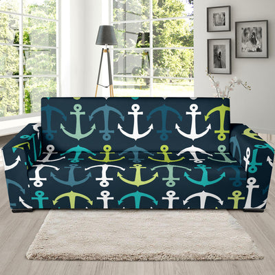 Anchor Pattern Print Design 03 Sofa Slipcover