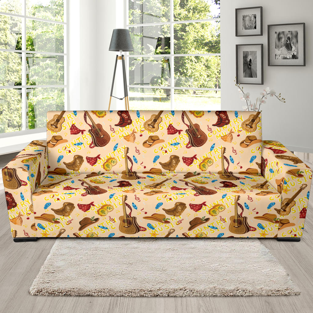 Western Lifestyle Print Design LKS303 Sofa Slipcover