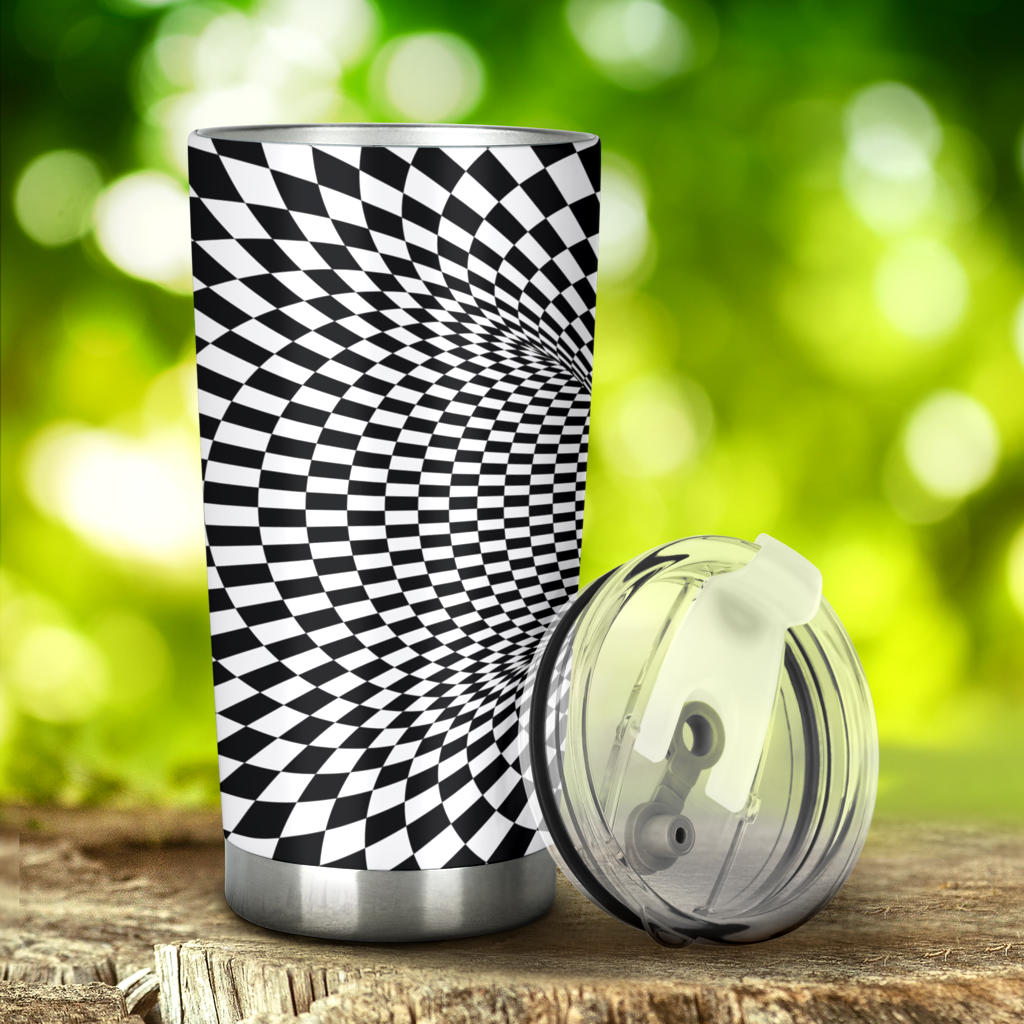 Optical illusion Projection Torus Tumbler