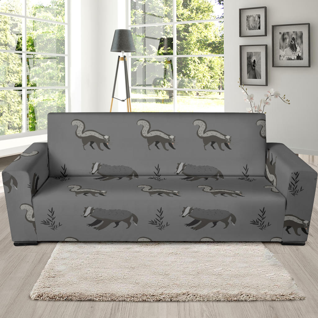 Skunk Print Design LKS301 Sofa Slipcover