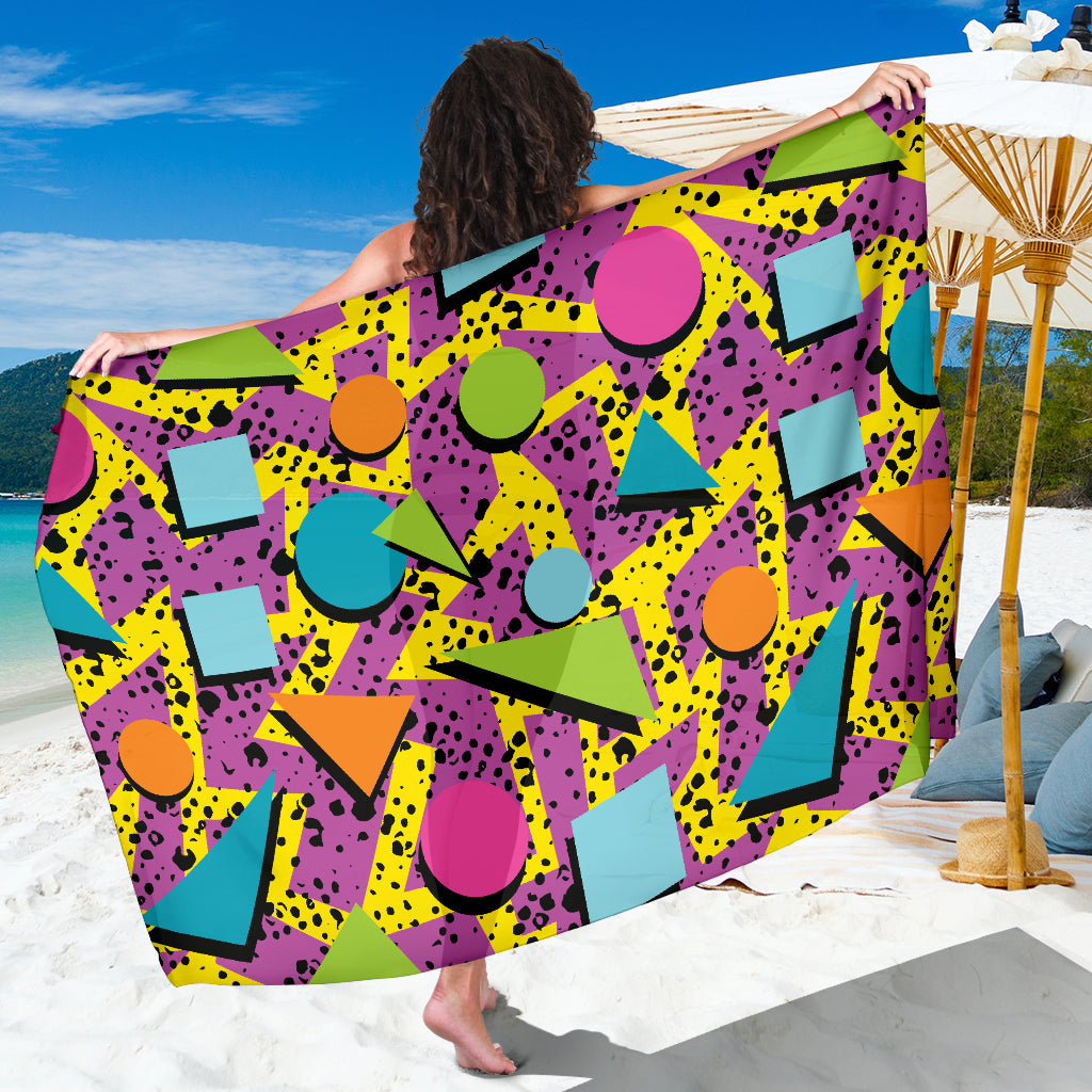 80s Pattern Print Design 1 Sarong Pareo Wrap