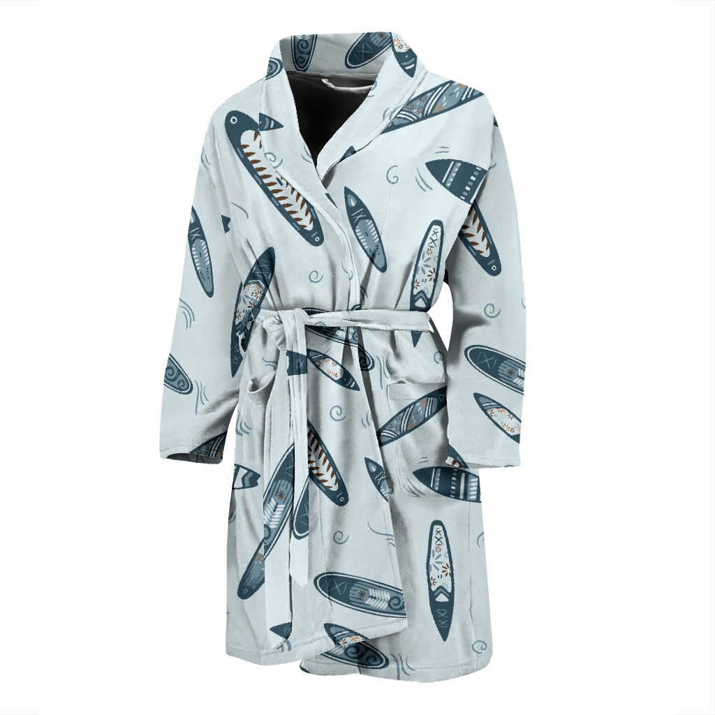 Surfboard Print Design LKS306 Men Bathrobe