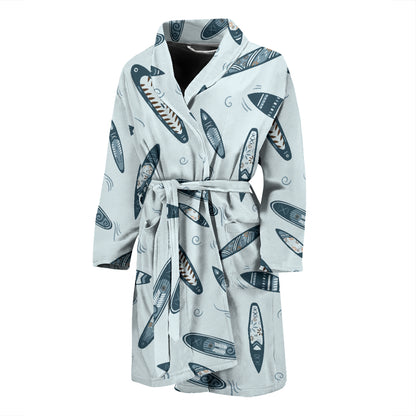 Surfboard Print Design LKS306 Men Bathrobe