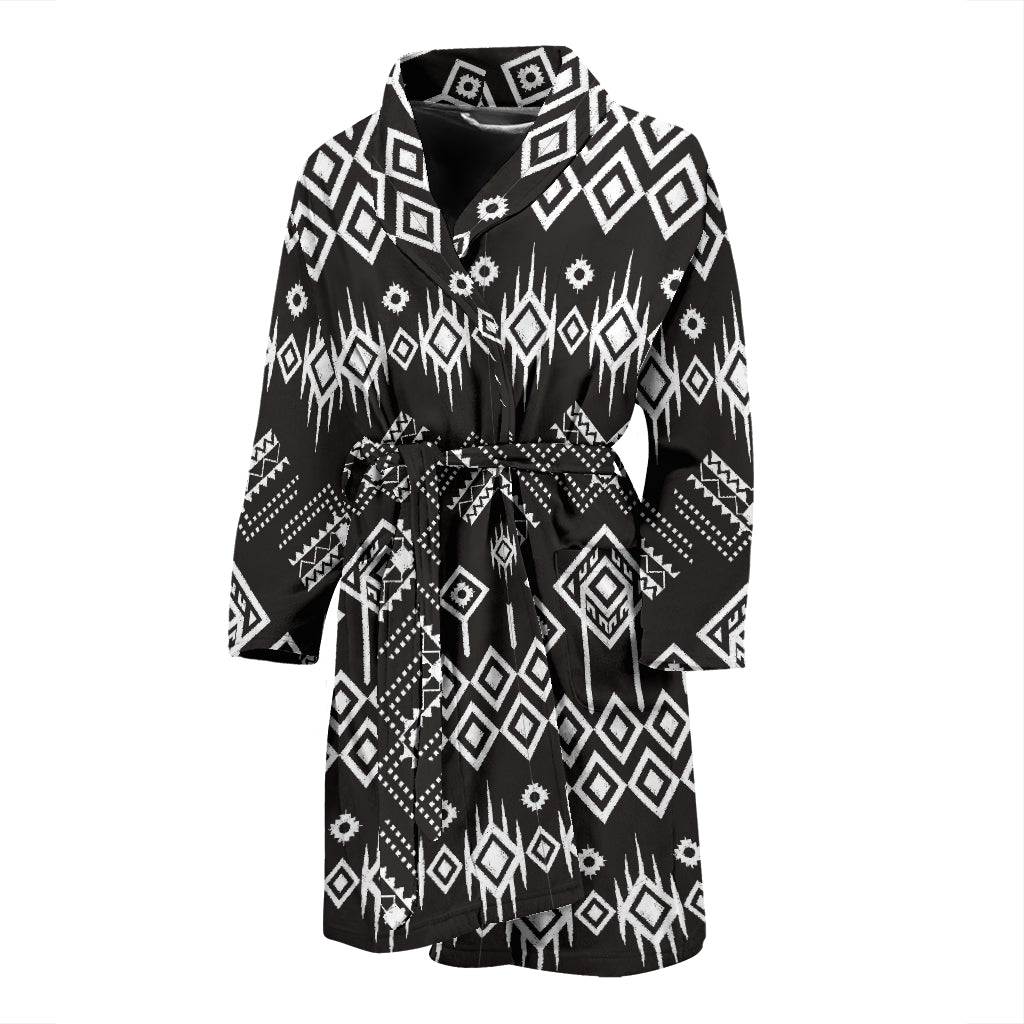 Tribal Pattern Print Design LKS304 Men Bathrobe