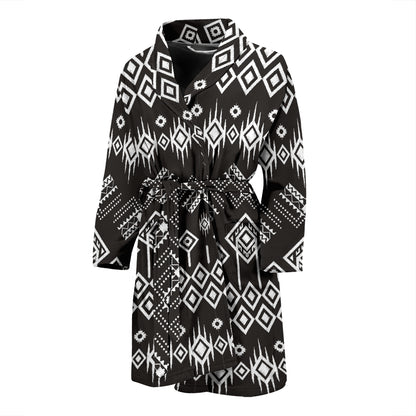 Tribal Pattern Print Design LKS304 Men Bathrobe