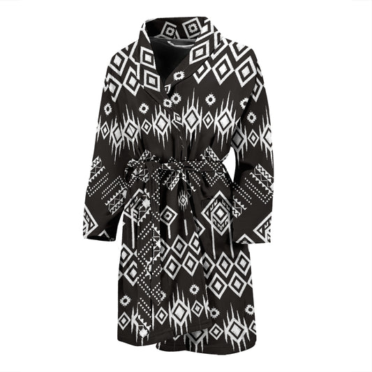 Tribal Pattern Print Design LKS304 Men Bathrobe