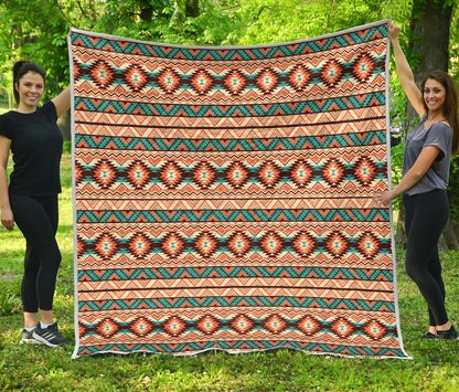 Navajo Western Style Print Pattern Quilt Bedspread