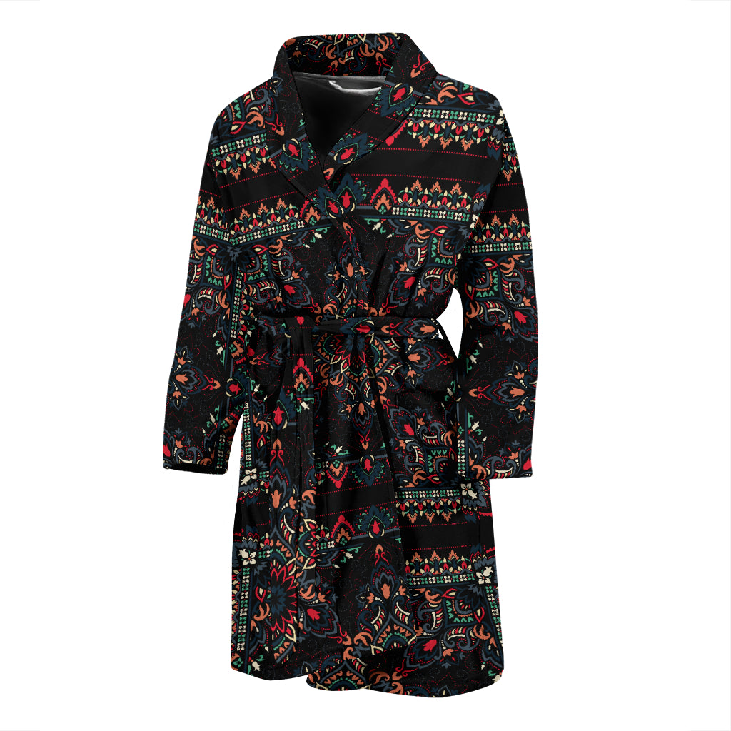 Bandana Print Design LKS307 Men Bathrobe
