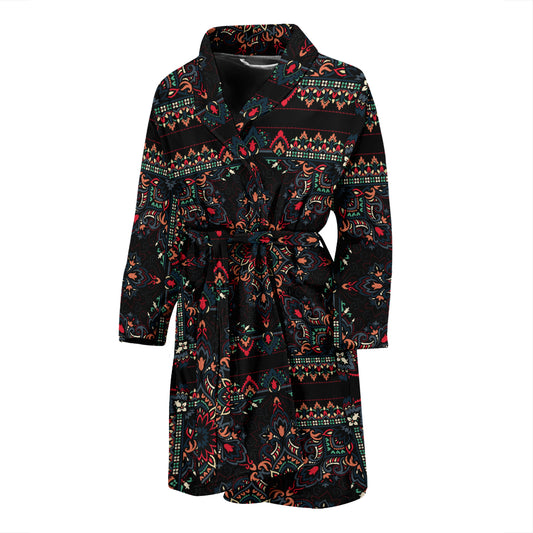 Bandana Print Design LKS307 Men Bathrobe