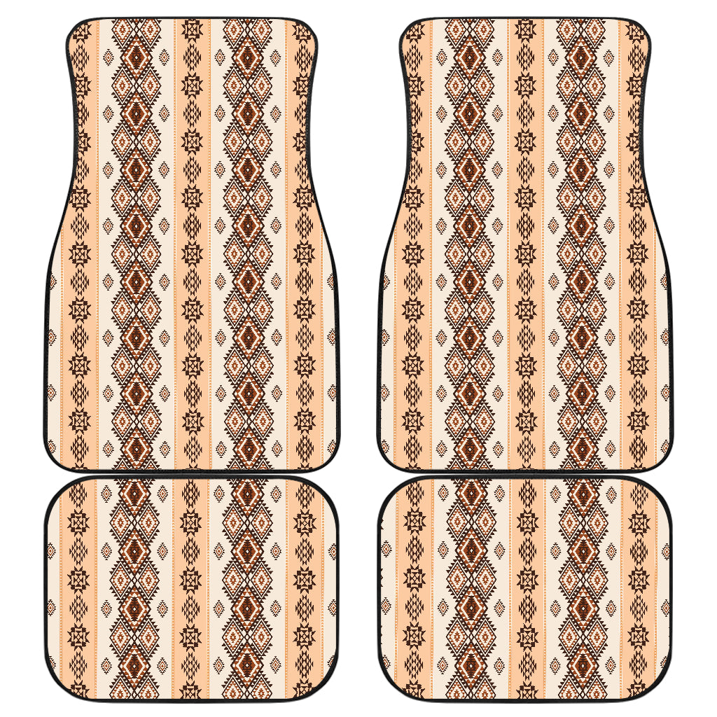 Native Classic Pattern Print Car Floor Mats Front Back