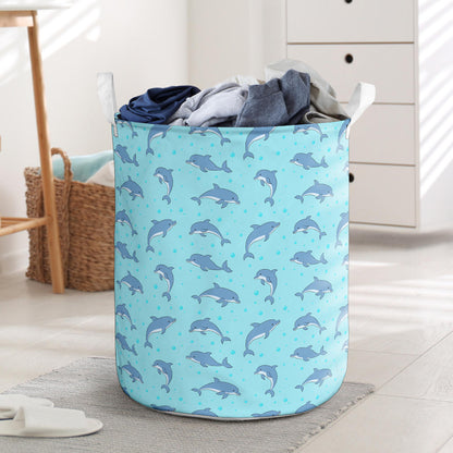 Dolphin Baby Cute Print Pattern Laundry Basket