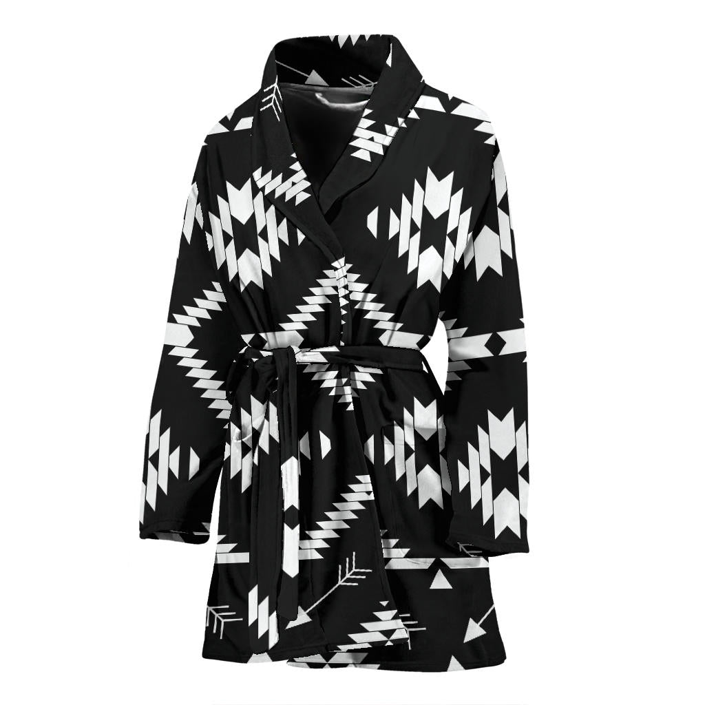 Native Pattern Print Design A04 Women Bathrobe