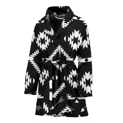 Native Pattern Print Design A04 Women Bathrobe
