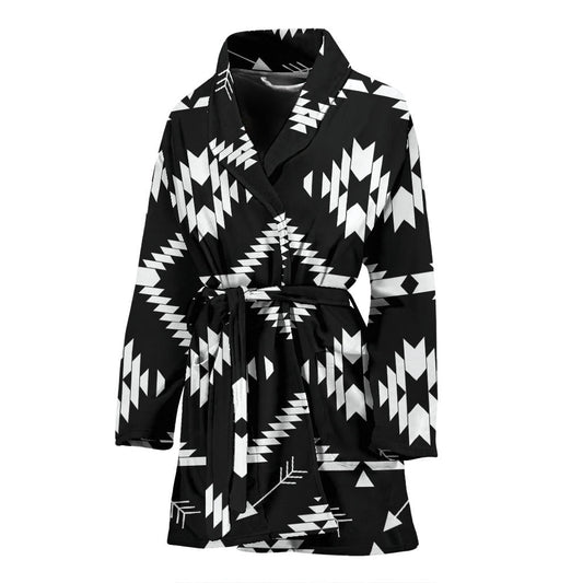 Native Pattern Print Design A04 Women Bathrobe