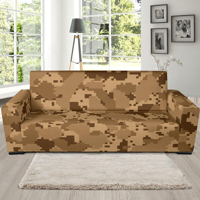 ACU Desert Digital Pattern Print Design 01 Sofa Slipcover