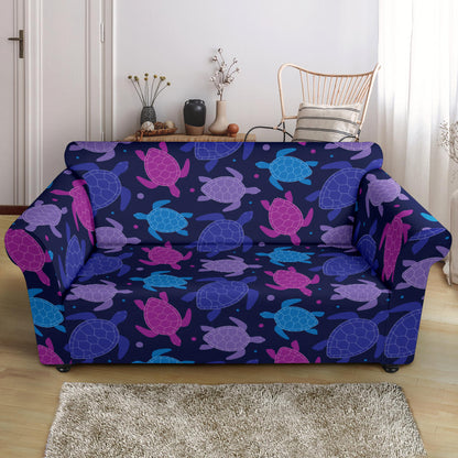 Sea Turtle Print Design LKS309 Loveseat Couch Slipcover