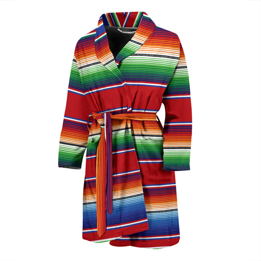Serape Print Design LKS304 Men Bathrobe