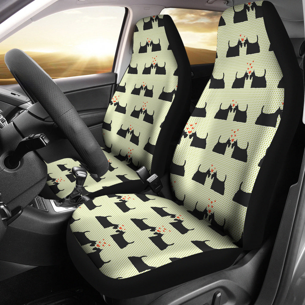 Scottish Terriers Print Design LKS304 Car Seat Covers