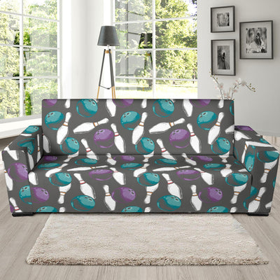 Bowling Pattern Print Design 03 Sofa Slipcover