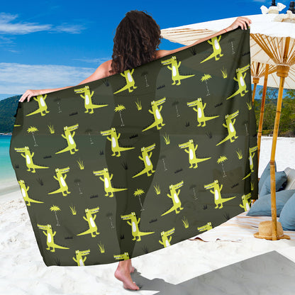 Alligator Pattern Print Design 05 Sarong Pareo Wrap