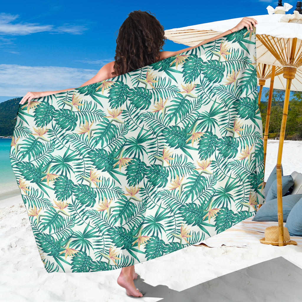 Bird Of Paradise Pattern Print Design 05 Sarong Pareo Wrap