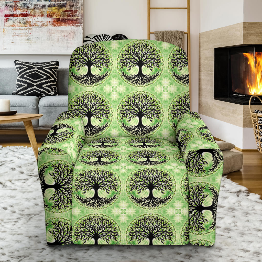 Celtic Pattern Print Design 010 Recliner Slipcover with Pocket