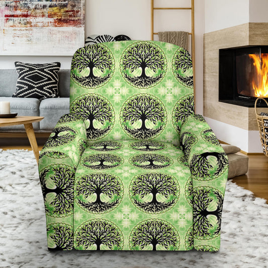Celtic Pattern Print Design 010 Recliner Slipcover with Pocket