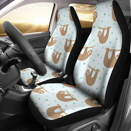 Sloth Print Design LKS308 Car Seat Covers
