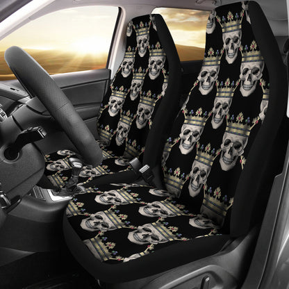 Skull King Print Design LKS3010 Car Seat Covers