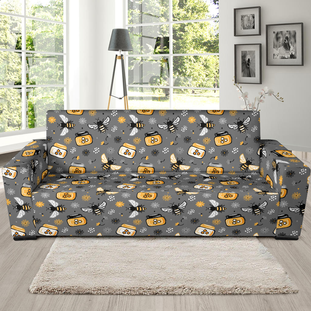Honey Bee Print Design LKS301 Sofa Slipcover
