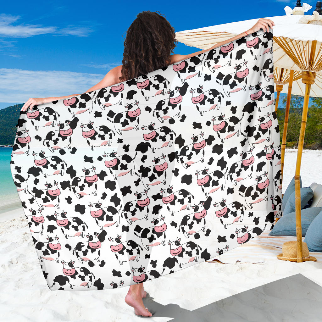 Cow Pattern Print Design 02 Sarong Pareo Wrap