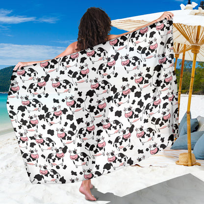 Cow Pattern Print Design 02 Sarong Pareo Wrap