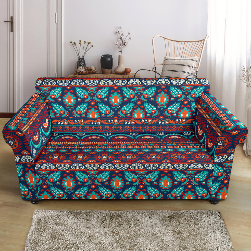 Suzani Print Design LKS302 Loveseat Couch Slipcover