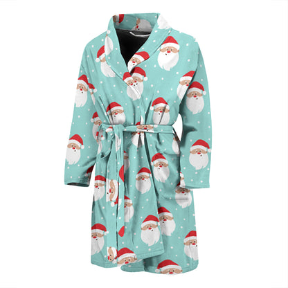 Santa Print Design LKS308 Men Bathrobe