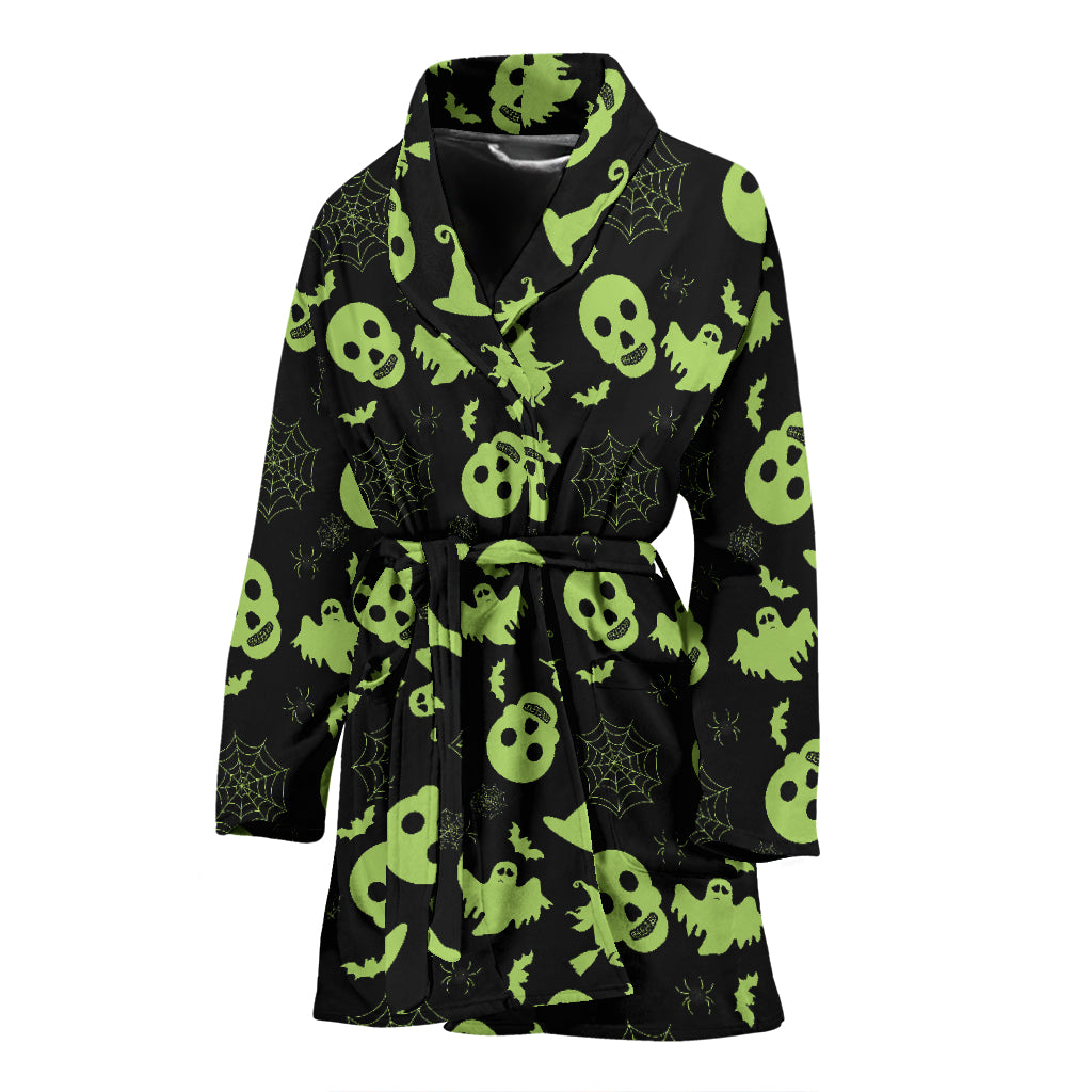 Witch Halloween Print Design LKS306 Women Bathrobe