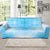 Geometric Blue Pattern Print Design 01 Sofa Slipcover