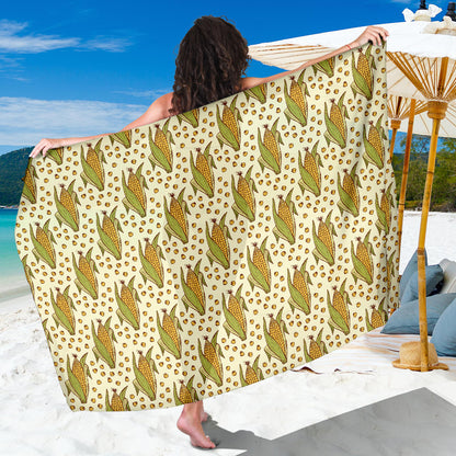 Corn Pattern Print Design 01 Sarong Pareo Wrap