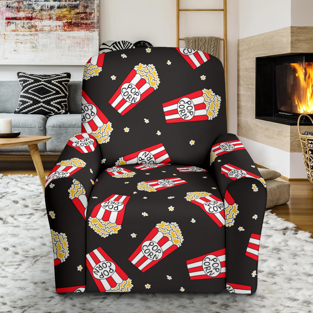 Popcorn Pattern Print Design A01 Recliner Slipcover with Pocket