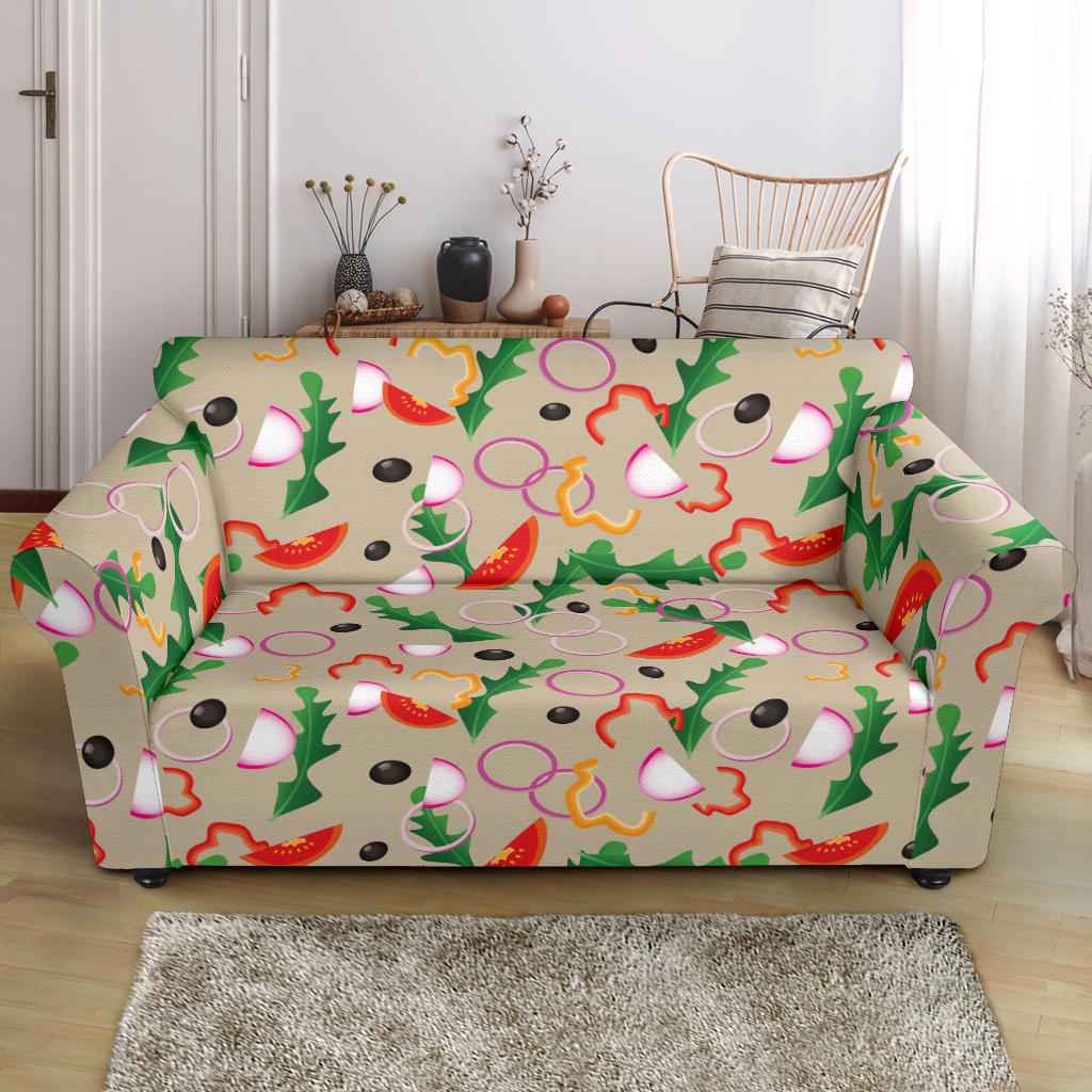 Salad Print Design LKS303 Loveseat Couch Slipcover