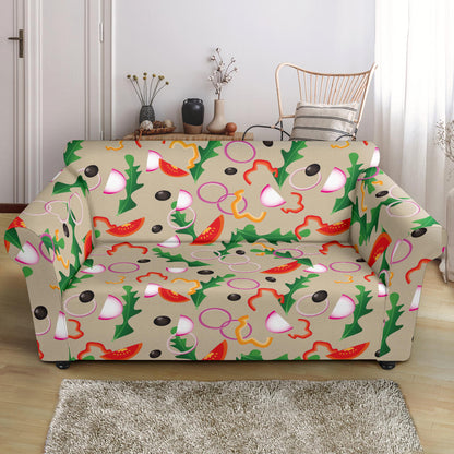 Salad Print Design LKS303 Loveseat Couch Slipcover