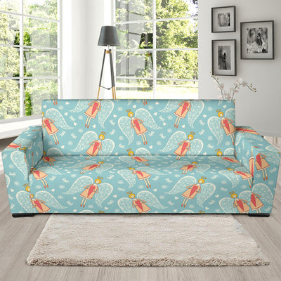 Angel Pattern Print Design 01 Sofa Slipcover