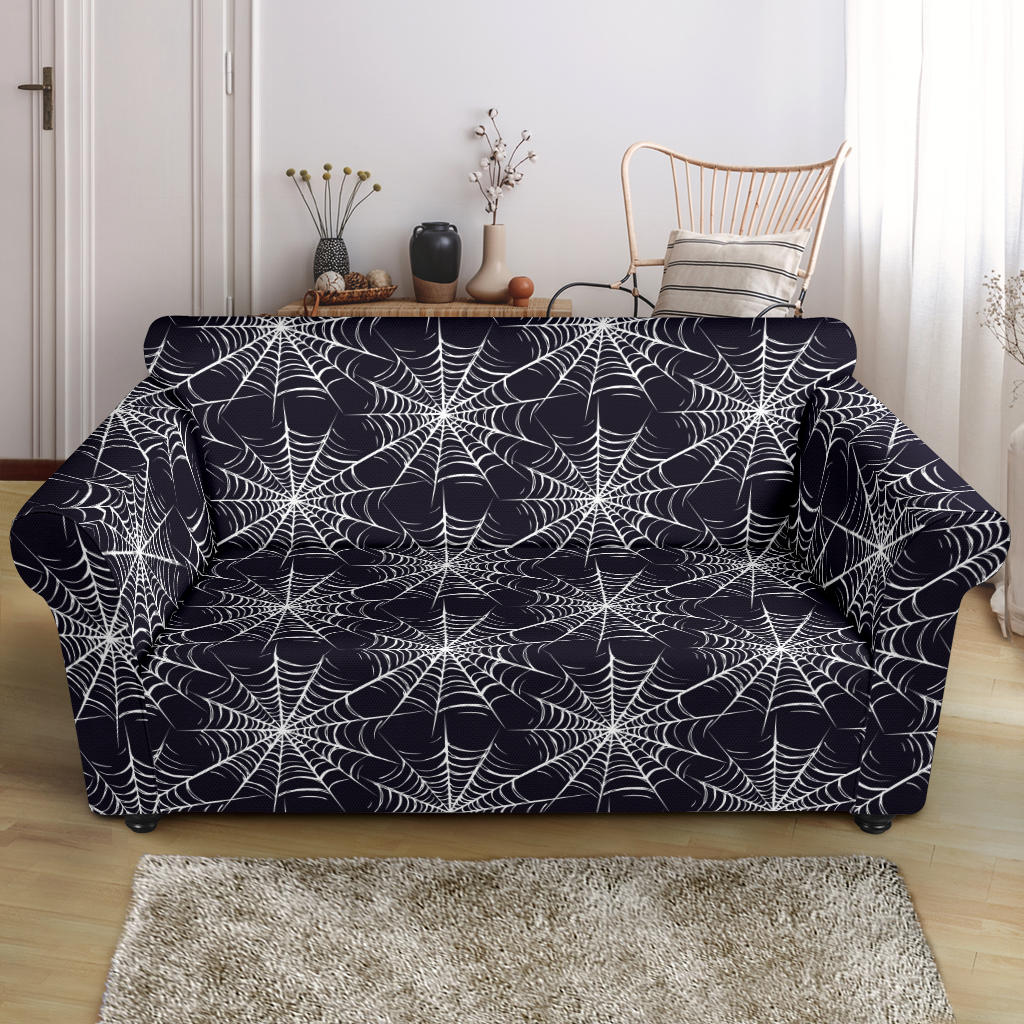 Spider Web Print Design LKS303 Loveseat Couch Slipcover