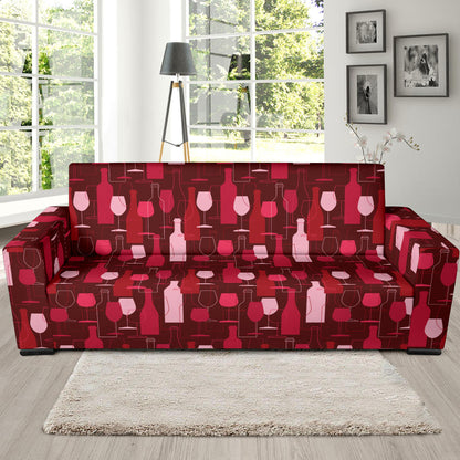 Wine Print Design LKS304 Sofa Slipcover