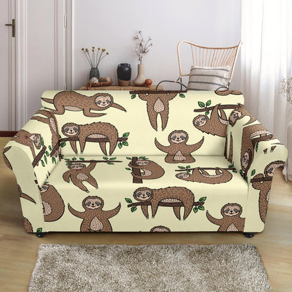Sloth Print Design LKS3010 Loveseat Couch Slipcover