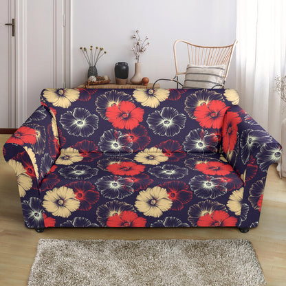 Tropical Flower Print Design LKS302 Loveseat Couch Slipcover