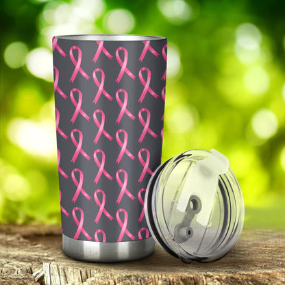 Breast Cancer Awareness Pattern Tumbler