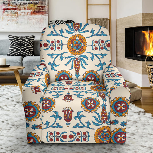 Suzani Print Design LKS301 Recliner Slipcover with Pocket