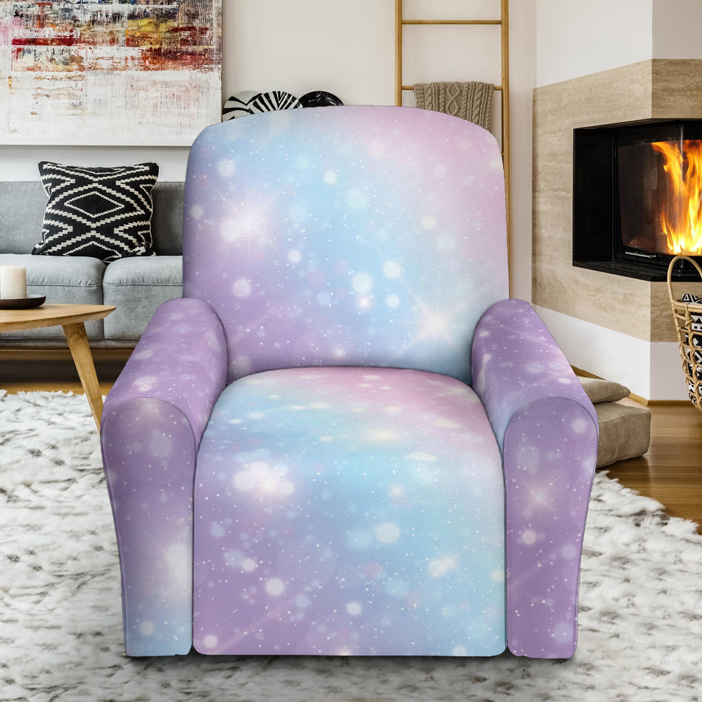 Cosmic Pastel Pattern Print Design 02 Recliner Slipcover with Pocket