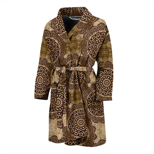 Ancient Greek Symbol Print Design LKS309 Men Bathrobe