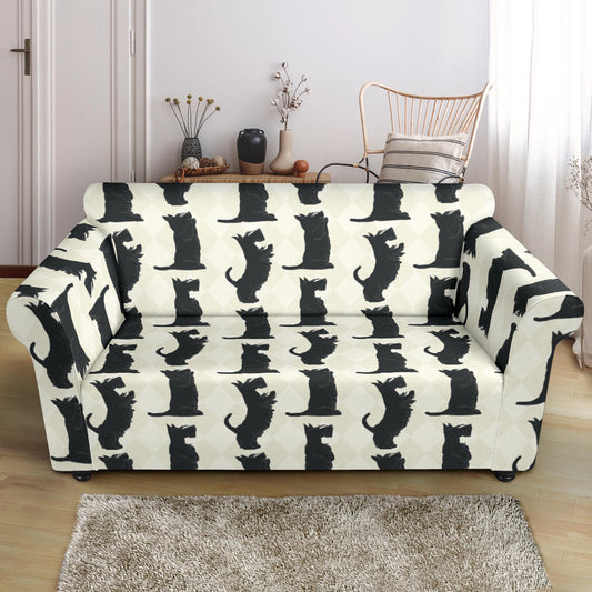 Scottish Terriers Print Design LKS309 Loveseat Couch Slipcover